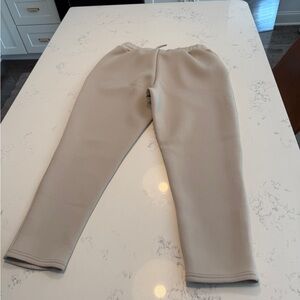 Men’s scuba cropped Beige Jogger Pants